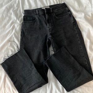 Everlane high rise kick crop jeans